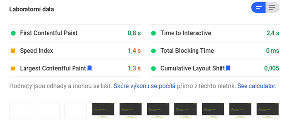 PageSpeed insights
