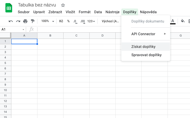 Do tabulek Google lze přidat doplňky, které usnadňují práci.