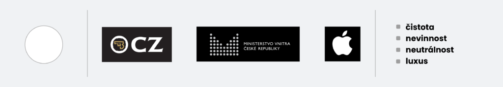   Barva, jež symbolizuje čistotu, nevinnost, neutrálnost, ale také luxus.